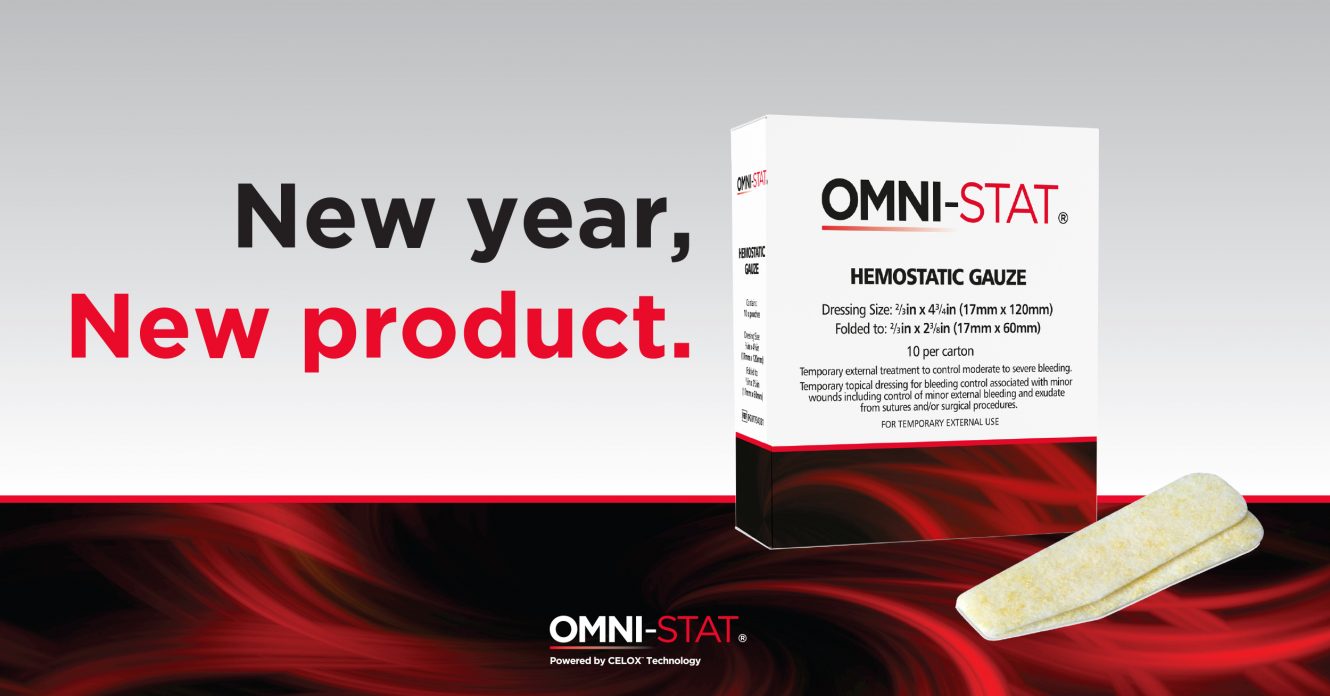 Omni-stat Medical Inc Launches NEW Hemostatic Gauze