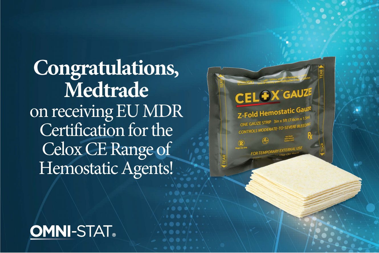Medtrade receives EU MDR Certification for the Celox CE Range